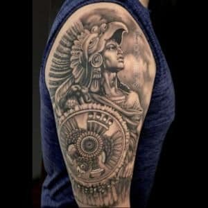 dios azteca del tatuaje de la muerte