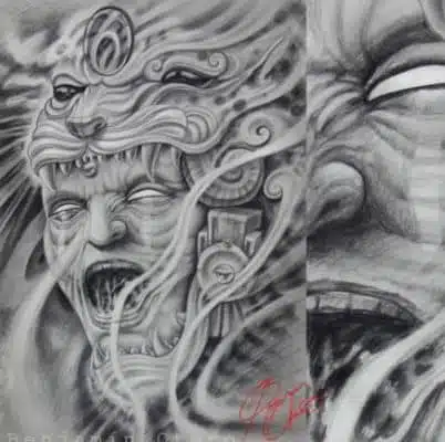 tatuaje de Tezcatlipoca b