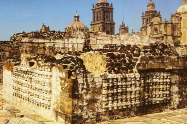 Tzompantli en el Templo Mayor