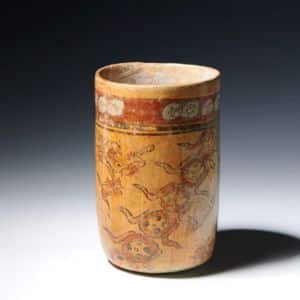 vaso de ceramica mexica