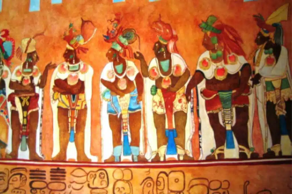 Representación simbólica en las pinturas y esculturas mayas