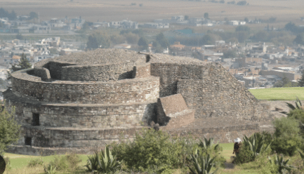 Imágenes de las pirámides de Calixtlahuaca
