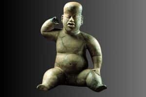 figuras olmecas cara de niño