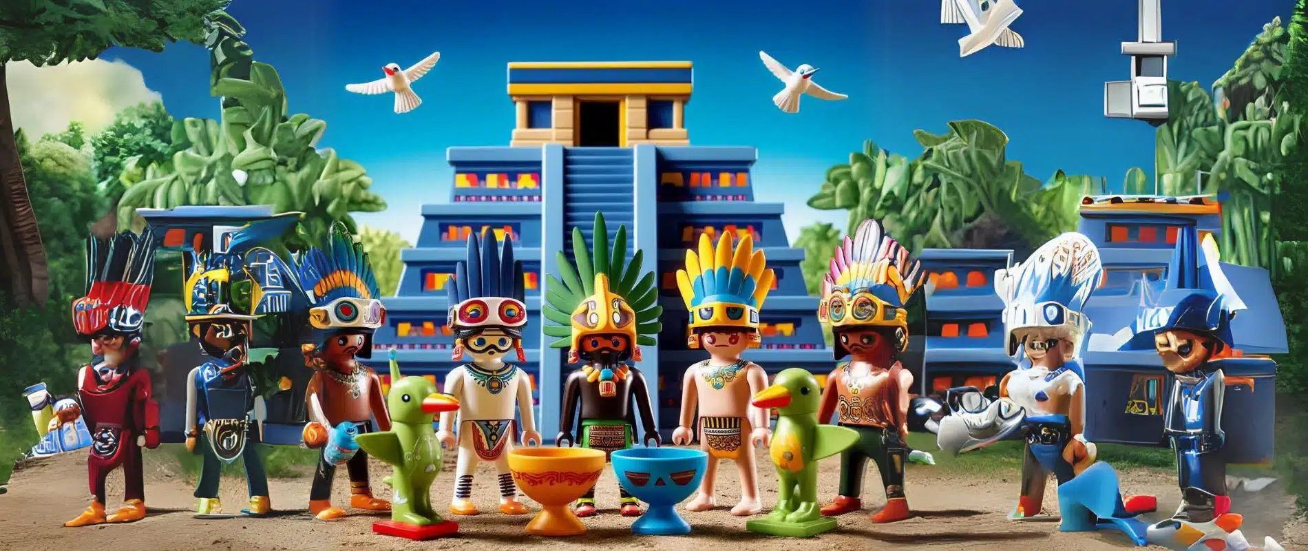 Dioses Mexicas al Estilo Playmobil