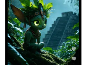Fondo de Pantalla de un Aluxe – La Magia del Guardián Maya en tu Dispositivo